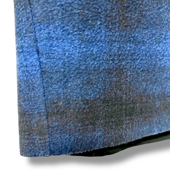 Loft Blue Black Buffalo Plaid Mini Skirt Women’s Size 0 Academia Western Fall - Picture 8 of 11